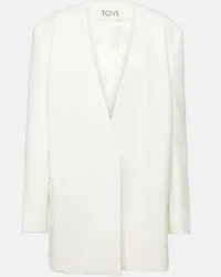 TOVE Giacca Saunders in misto cotone Bianco