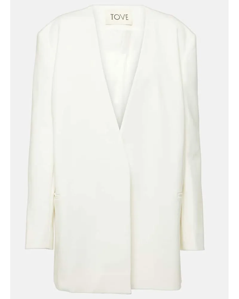 TOVE Giacca Saunders in misto cotone Bianco