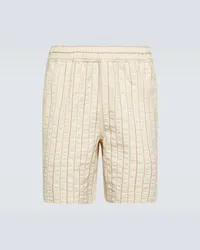 Orlebar Brown Shorts Louis in cotone a righe Bianco