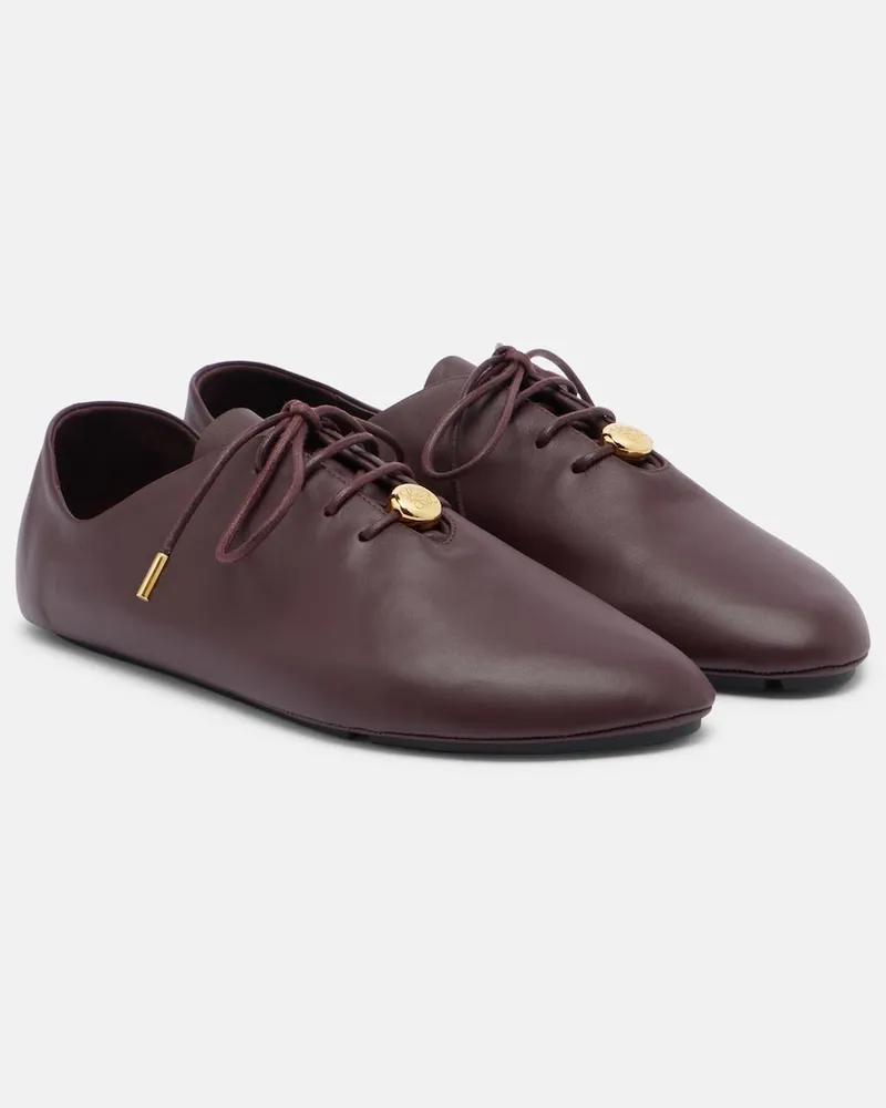 Loewe Sneakers Pebble Soft in pelle Borgogna
