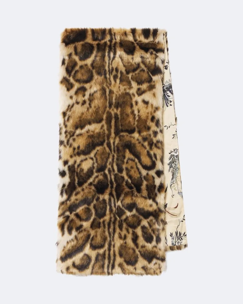 Etro Sciarpa con stampa leopardata Multicolore