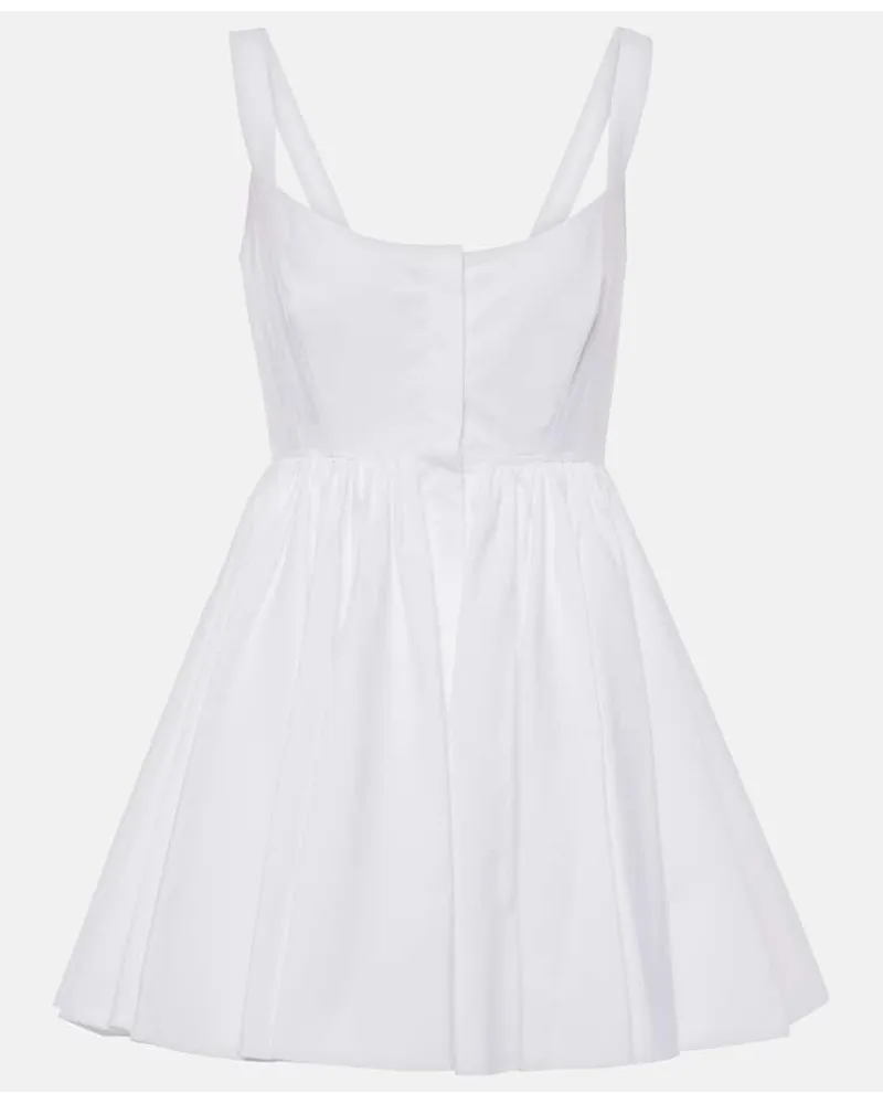 Alaïa AlaÃ¯a Abito in popeline di cotone Bianco