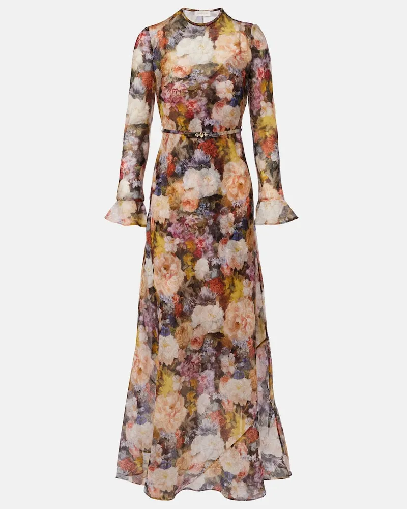 Zimmermann Abito lungo Alchemy con stampa floreale Multicolore