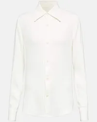 AMI Paris Camicia in crêpe Bianco