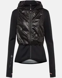 Moncler Felpa con zip e cappuccio Nero