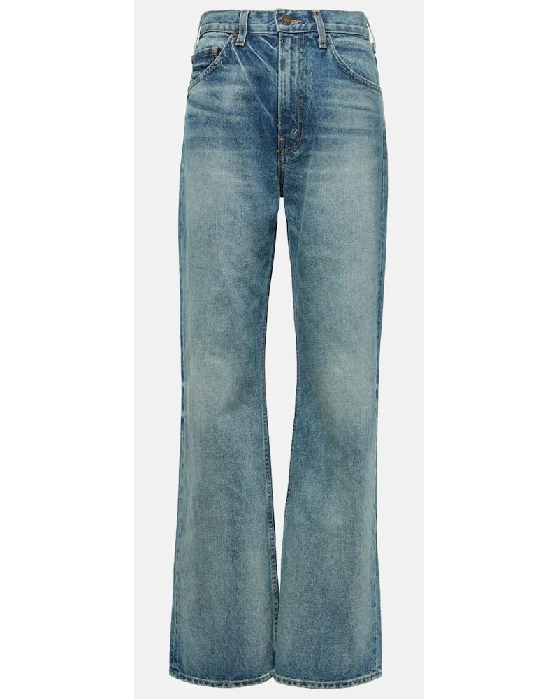Nili Lotan Jeans a gamba larga Mitchell Blu