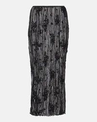 Dorothee Schumacher Gonna lunga Crinkle Seduction in chiffon Nero