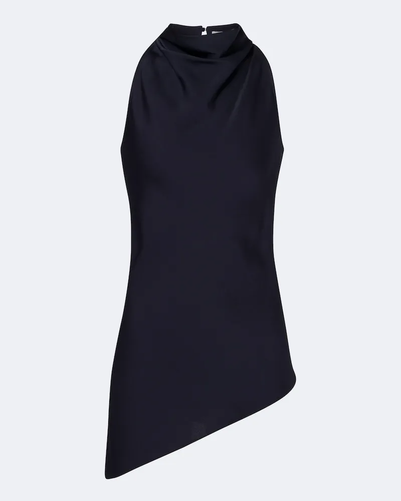 Veronica Beard Top Radford con scollo all'americana Blu