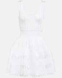 Alaïa Alaïa Miniabito Crinoline Bianco