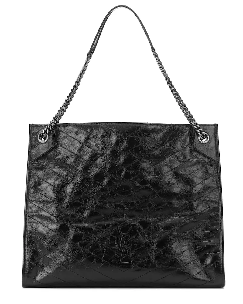 Saint Laurent Shopper Niki Large in pelle Nero
