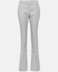 OFF-WHITE Pantaloni flared in tessuto tecnico Bianco