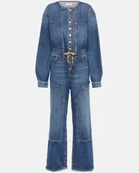 Ulla Johnson Jumpsuit Stevie in denim a gamba larga Blu