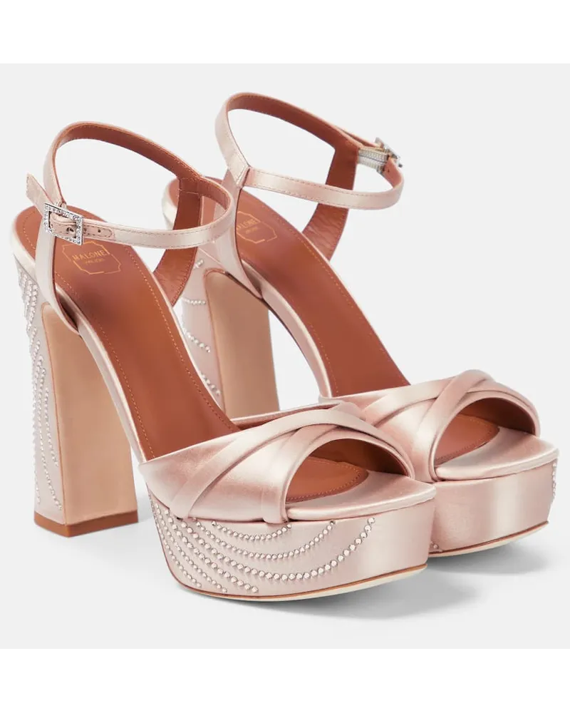 Malone Souliers Sandali Keaton con plateau Bianco