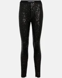 Tom Ford Leggings con paillettes Nero