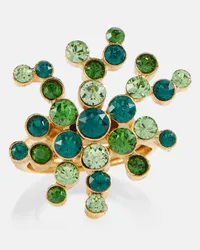 Oscar de la Renta Anello Turbillion con decorazioni Verde