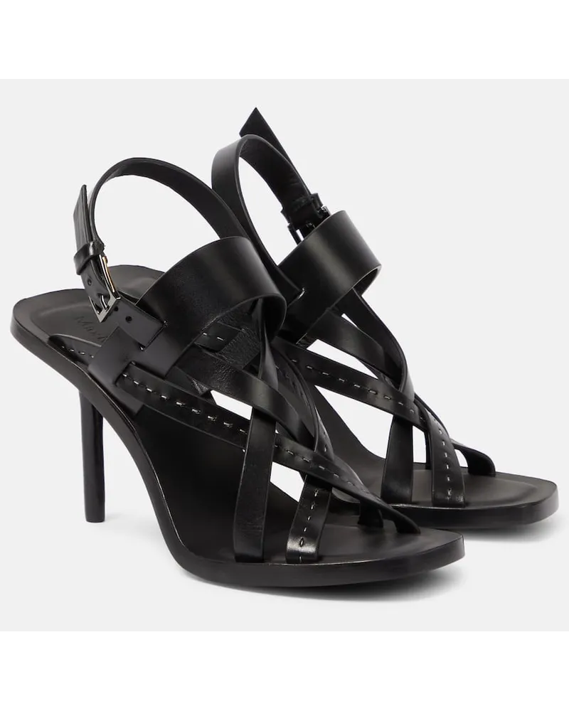 Max Mara Sandali 90 in pelle Nero