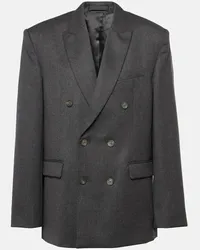 WARDROBE.NYC Blazer doppiopetto in lana Grigio