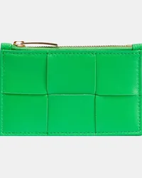 Bottega Veneta Portacarte Intreccio in pelle Verde