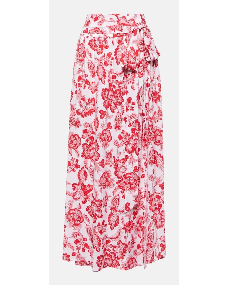 Melissa Odabash Gonna lunga Elsa con stampa Rosso