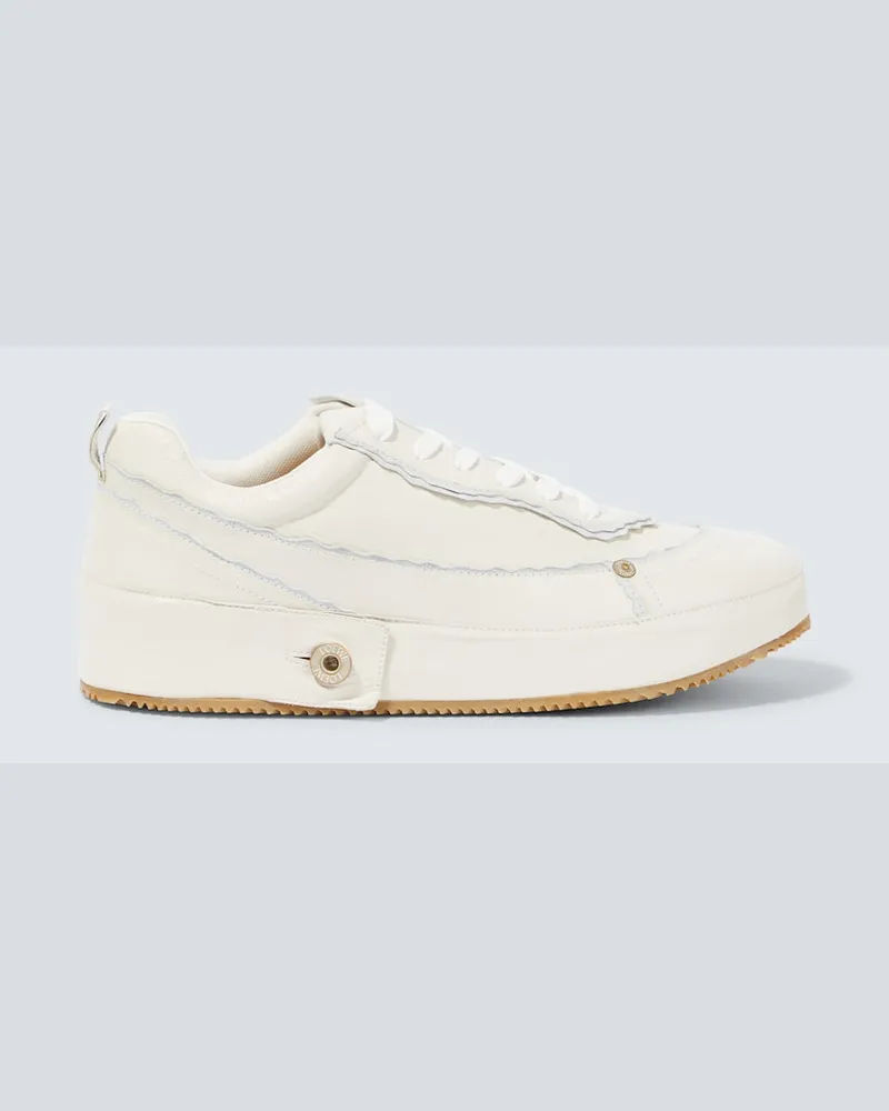 Loewe Sneakers Deconstructed in pelle Bianco