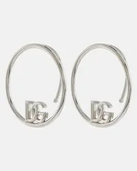 Dolce & Gabbana Orecchini ear cuff con logo Argento