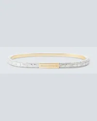 Maison Margiela Bracciale goffrato Argento