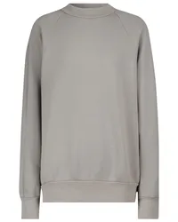 LES TIEN Pullover in cotone con maniche raglan Grigio