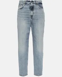 Totême Jeans tapered a vita media Blu