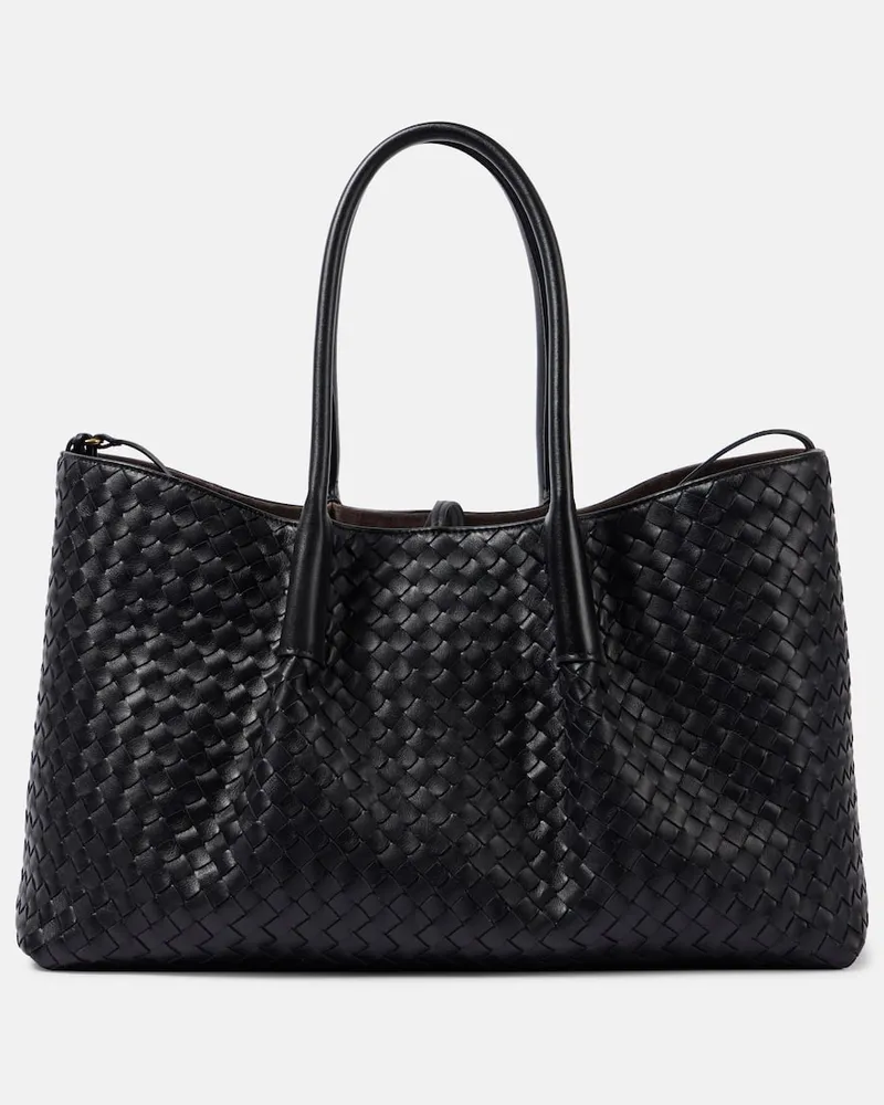 Bottega Veneta Borsa New Tote Large in pelle Nero