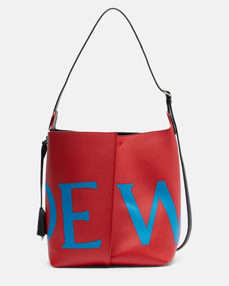 Loewe Secchiello Bilbao Large in pelle Rosso