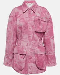 Blumarine Giacca cargo di jeans Rosa