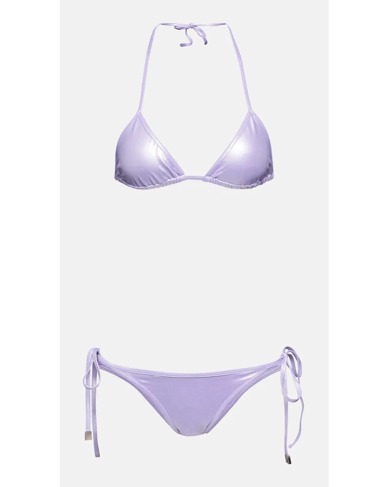 ATTICO Bikini metallizzato Viola