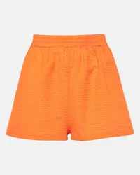 JADE SWIM Shorts Mika in cotone trasparente Arancione