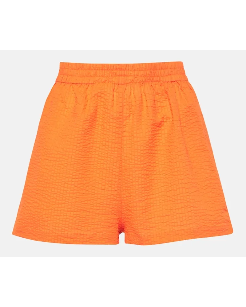 JADE SWIM Shorts Mika in cotone trasparente Arancione