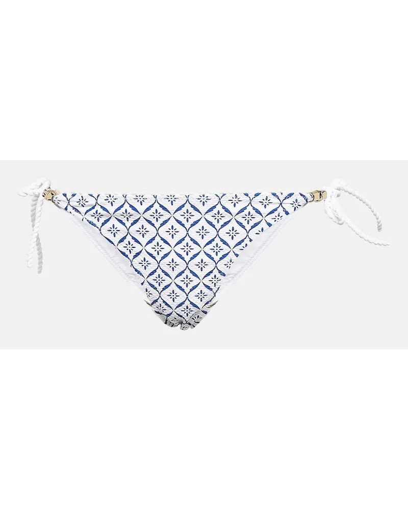 Heidi Klein Slip bikini Capri a vita media con stampa Multicolore