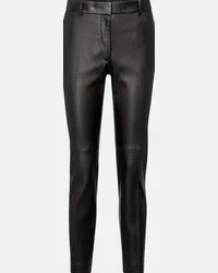 Joseph Pantaloni Coleman in pelle Nero