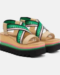 Stella McCartney Sandali Sneak-Elyse con plateau Multicolore