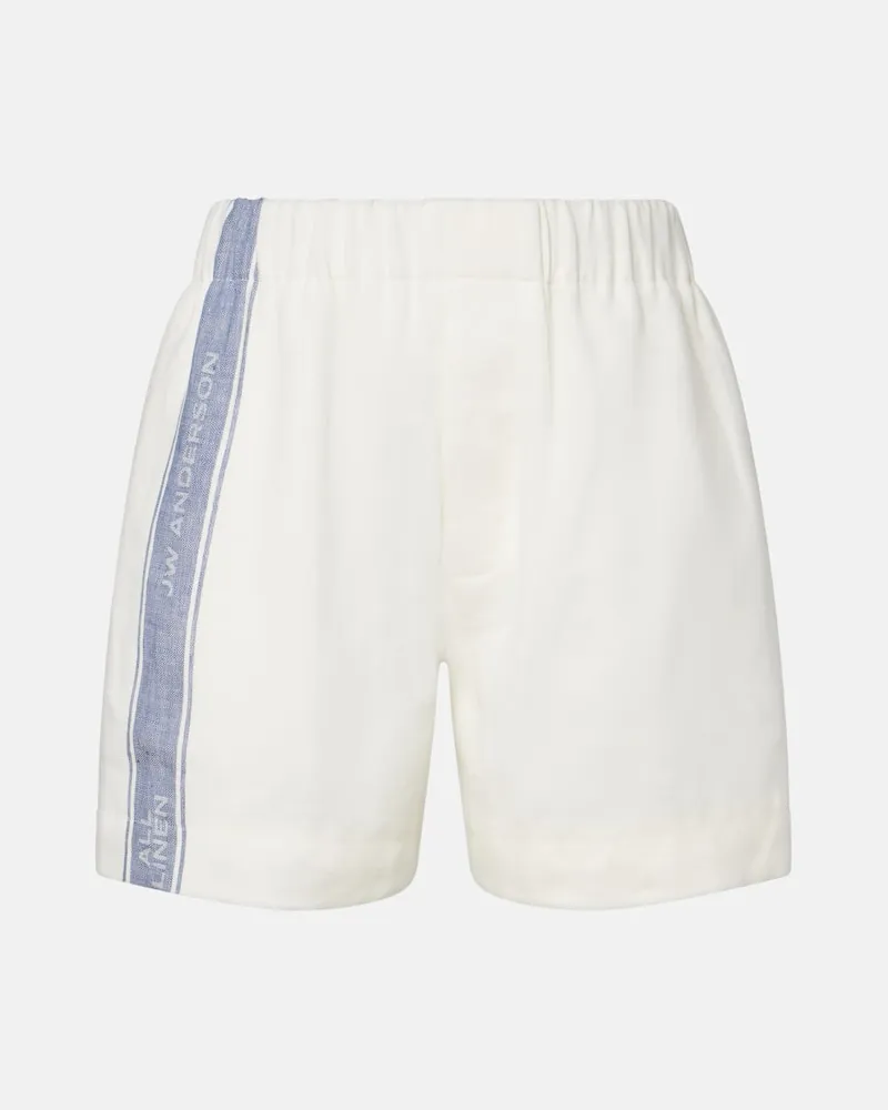 J.W.Anderson Shorts in lino Bianco
