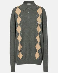 Miu Miu Pullover Argyle in cashmere Multicolore