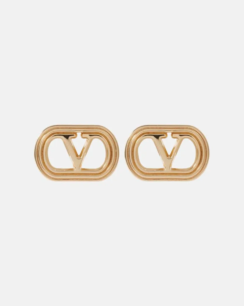 Valentino Garavani Orecchini con logo Oro