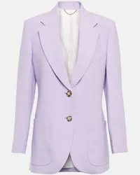 Victoria Beckham Blazer monopetto Viola