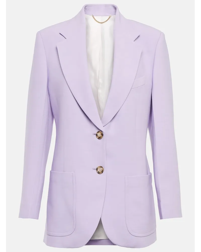 Victoria Beckham Blazer monopetto Viola