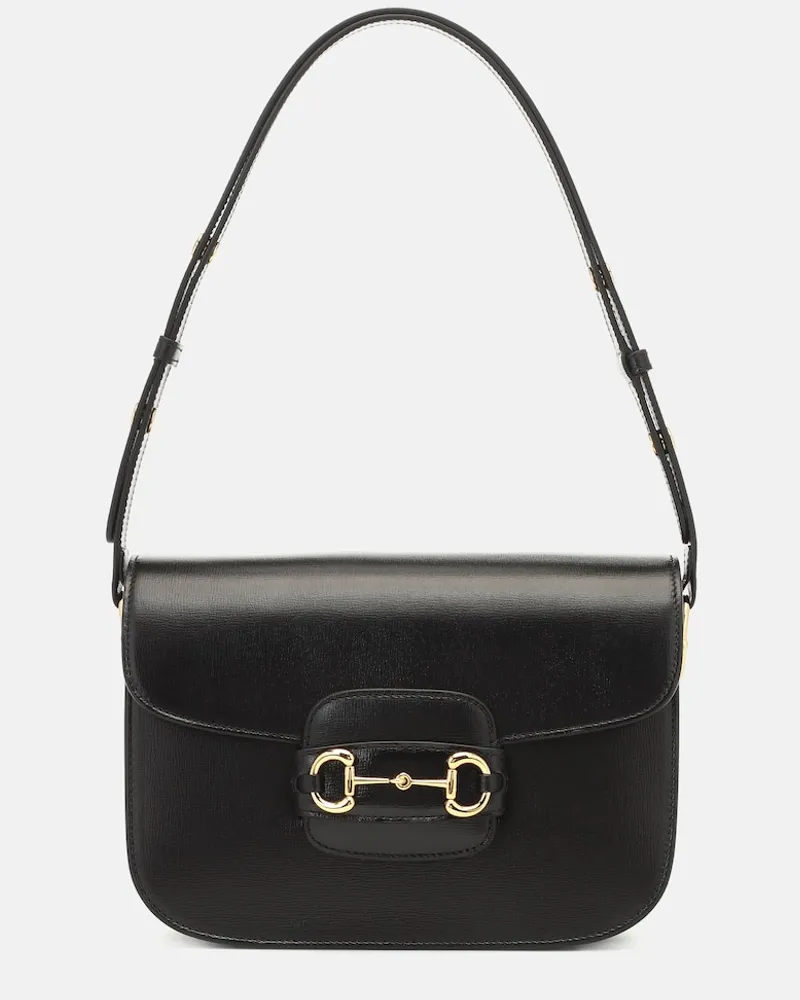 Gucci Borsa a spalla Gucci Horsebit 1955 in pelle Nero