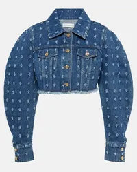 Nina Ricci Giacca di jeans cropped Blu