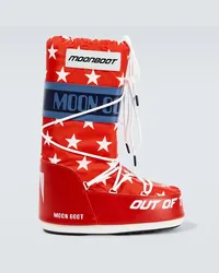 Moon Boot Stivali doposcì Icon Retrobiker Rosso