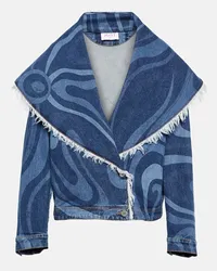 Emilio Pucci Giacca Marmo di jeans Blu