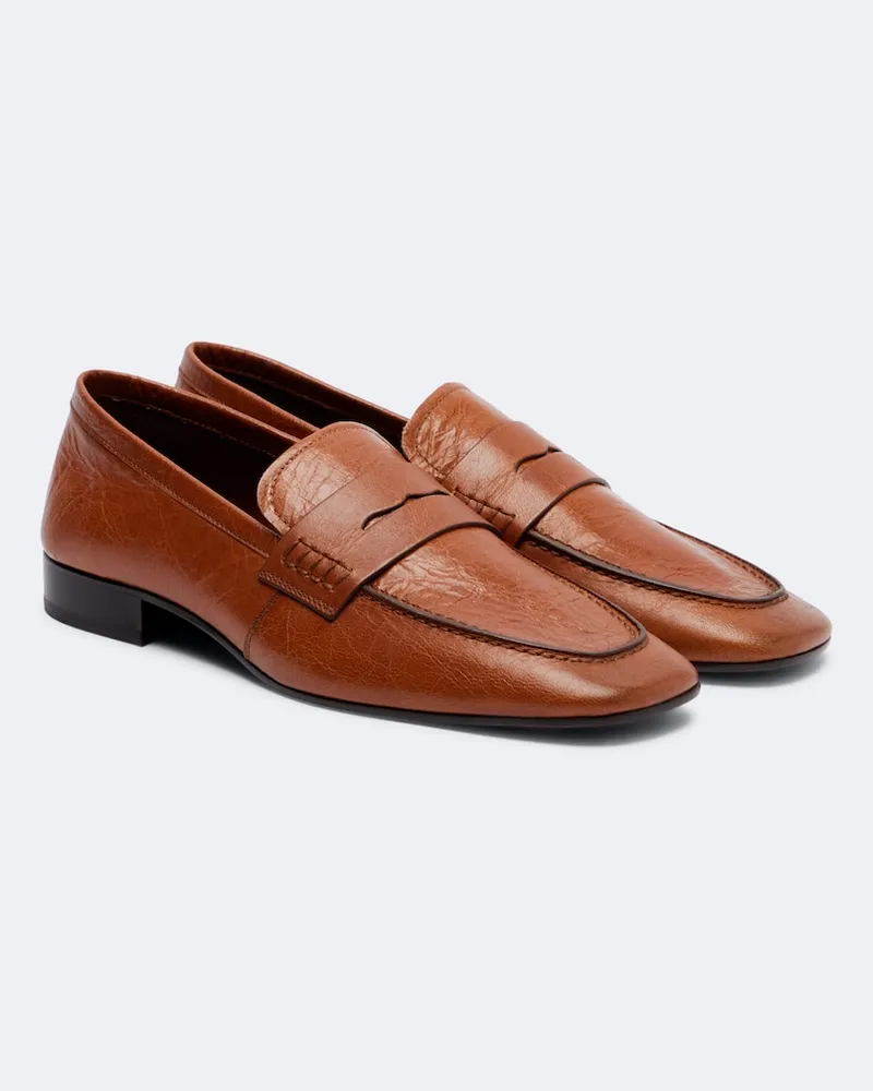 Dries van Noten Mocassini in pelle Marrone
