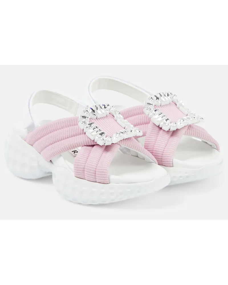 Roger Vivier Sandali Viv' Run Light con cristalli Multicolore