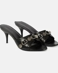 Balenciaga Sandali Cagole in pelle Nero