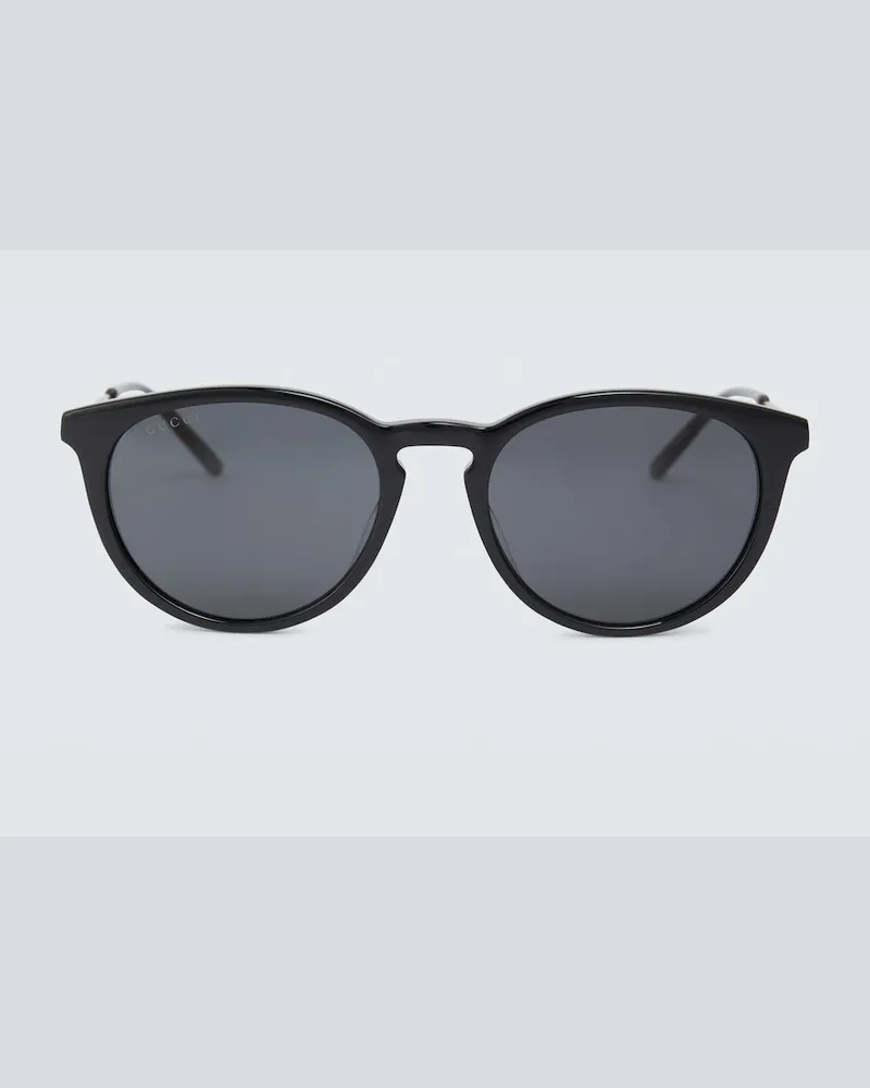 Gucci Occhiali da sole in acetato e metallo Nero